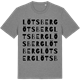 Mid Heather Gray t-shirt med Lötsberg ordlek t-shirt