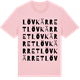 Pink Cotton t-shirt med Lövkärret ordlek t-shirt