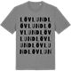 Mid Heather Gray t-shirt med Lövlund ordlek t-shirt
