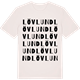 Vintage White t-shirt med Lövlund ordlek t-shirt