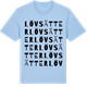 Blue Soul t-shirt med Lövsätter ordlek t-shirt