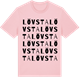 Pink Cotton t-shirt med Lövsta ordlek t-shirt