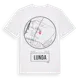 White t-shirt med Lunda t-shirt