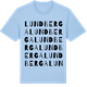 Blue Soul t-shirt med Lundberga ordlek t-shirt