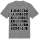Mid Heather Gray t-shirt med Lundberga ordlek t-shirt