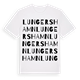 Lungers hamn ordlek t-shirt