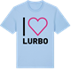 Blue Soul t-shirt med Jag älskar Lurbo t-shirt stort tryck