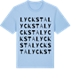 Blue Soul t-shirt med Lycksta ordlek t-shirt