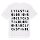 Lycksta Koloniområde ordlek t-shirt