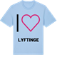Blue Soul t-shirt med Jag älskar Lyftinge t-shirt stort tryck