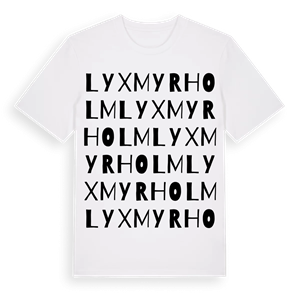 Lyxmyrholm ordlek t-shirt – ekologisk bomull t-shirt från Pinshirt