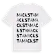 White t-shirt med Macksta ordlek t-shirt