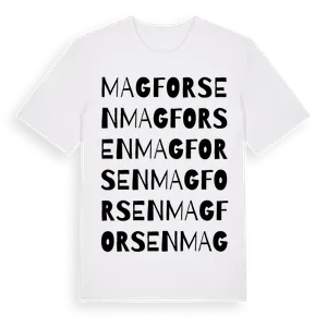 Magforsen ordlek t-shirt – ekologisk bomull t-shirt från Pinshirt