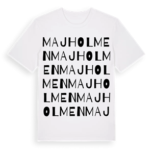 Majholmen ordlek t-shirt – ekologisk bomull t-shirt från Pinshirt