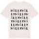 Vintage White t-shirt med Mälby ordlek t-shirt