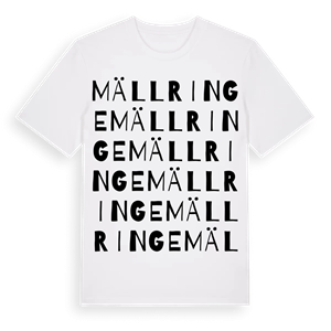 Mällringe ordlek t-shirt – ekologisk bomull t-shirt från Pinshirt