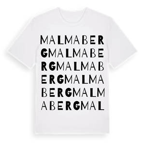 Malmaberg ordlek t-shirt – ekologisk bomull t-shirt från Pinshirt