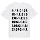 White t-shirt med Marieborg ordlek t-shirt
