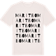 Vintage White t-shirt med Maritbo ordlek t-shirt