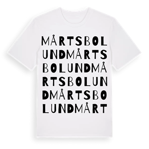 Mårtsbolund ordlek t-shirt – ekologisk bomull t-shirt från Pinshirt
