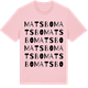 Pink Cotton t-shirt med Matsbo ordlek t-shirt