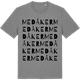 Mid Heather Gray t-shirt med Medåker ordlek t-shirt