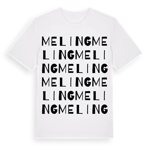 Meling ordlek t-shirt – ekologisk bomull t-shirt från Pinshirt