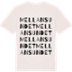 Vintage White t-shirt med Mellansundet ordlek t-shirt