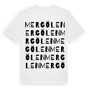 Mergölen ordlek t-shirt – ekologisk bomull t-shirt från Pinshirt