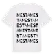 White t-shirt med Mesta ordlek t-shirt