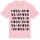 Pink Cotton t-shirt med Mossan ordlek t-shirt