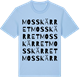 Blue Soul t-shirt med Mosskärret ordlek t-shirt
