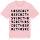 Pink Cotton t-shirt med Mosvedet ordlek t-shirt