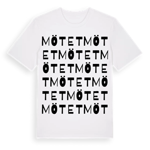 Mötet ordlek t-shirt – ekologisk bomull t-shirt från Pinshirt