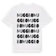 White t-shirt med Muggbo ordlek t-shirt