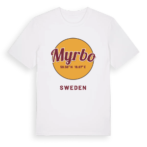 Myrbo cirkel t-shirt – ekologisk bomull t-shirt från Pinshirt