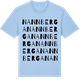 Blue Soul t-shirt med Nannberga ordlek t-shirt