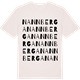 Vintage White t-shirt med Nannberga ordlek t-shirt
