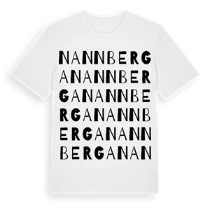 Nannberga ordlek t-shirt – ekologisk bomull t-shirt från Pinshirt