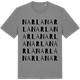 Mid Heather Gray t-shirt med Narla ordlek t-shirt