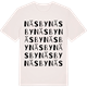 Vintage White t-shirt med Näsby ordlek t-shirt