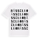 White t-shirt med Nässelbo ordlek t-shirt