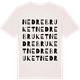 Vintage White t-shirt med Nedre Bruket ordlek t-shirt