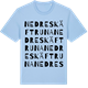 Blue Soul t-shirt med Nedre Skäftruna ordlek t-shirt