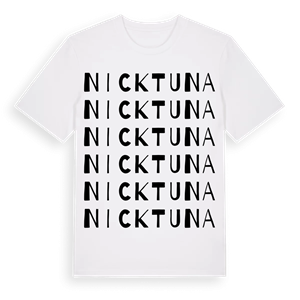 Nicktuna ordlek t-shirt – ekologisk bomull t-shirt från Pinshirt