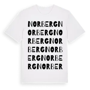 Norberg ordlek t-shirt – ekologisk bomull t-shirt från Pinshirt