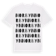 White t-shirt med Norbyn ordlek t-shirt