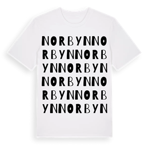Norbyn ordlek t-shirt – ekologisk bomull t-shirt från Pinshirt
