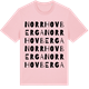 Pink Cotton t-shirt med Norr Hovberga ordlek t-shirt