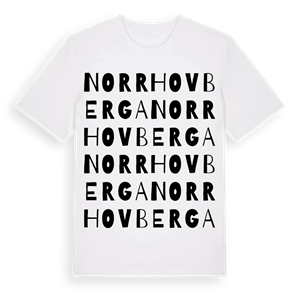 Norr Hovberga ordlek t-shirt – ekologisk bomull t-shirt från Pinshirt